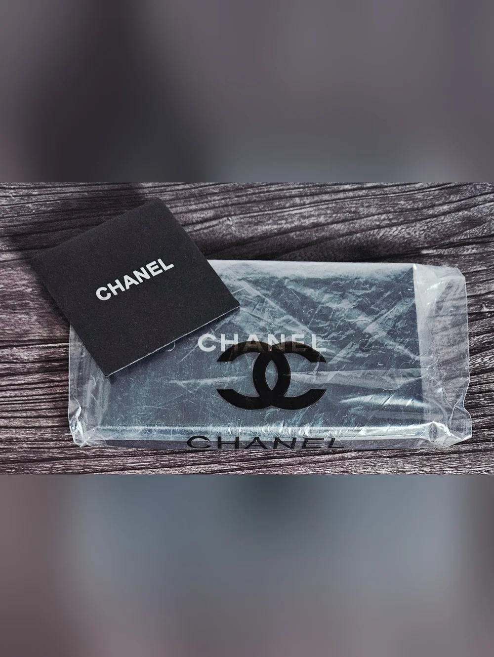 NEW Chanel Black Gift Box Set Foam Insert Booklet Bag Jewelry Wallet Storage